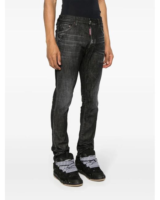 DSquared² Gray Slim-Leg Jeans for men