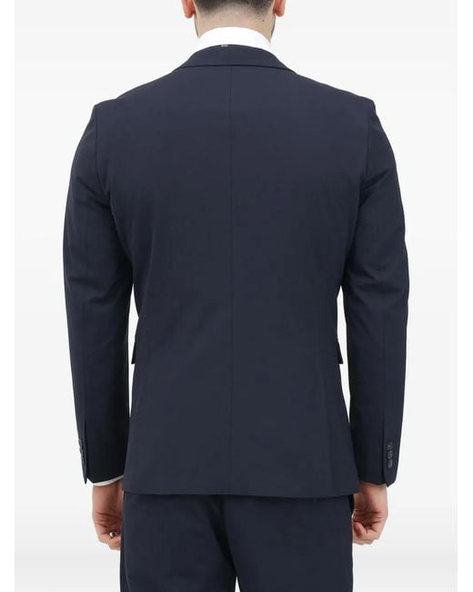 SELECTED Blue Notched-Lapel Blazer for men
