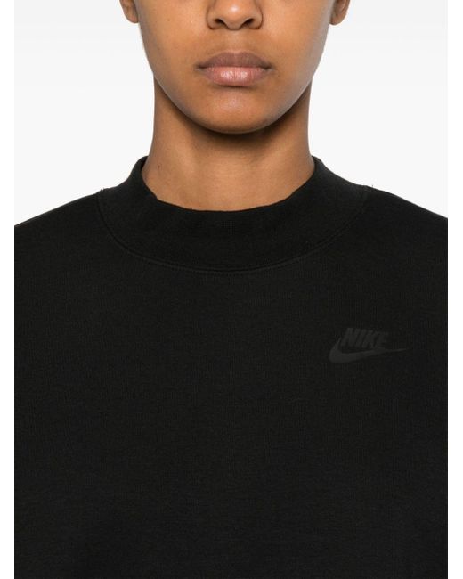 Nike Black Logo-Print Sweatshirt