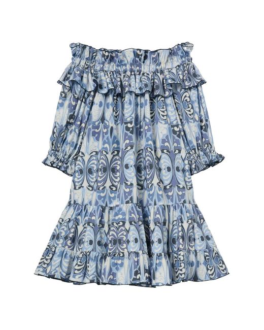 Robe Courte Breakfast LaDoubleJ en coloris Blue