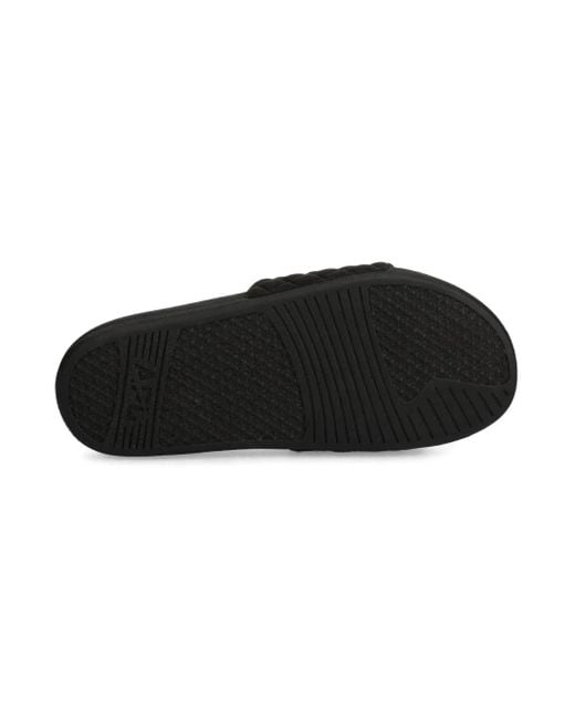 Athletic Propulsion Labs Black Quilted Slide Sandals