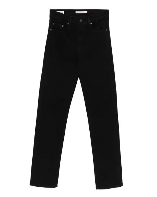 Jeans Con Design A Cinque Tasche di Levi's in Black