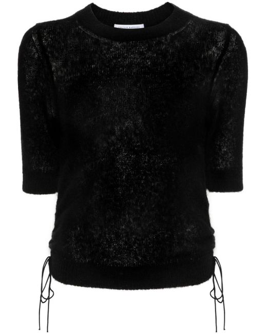 CECILIE BAHNSEN Black Videl Fine-knit Top