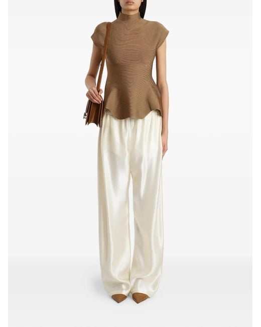 Khaite Brown Andra Top