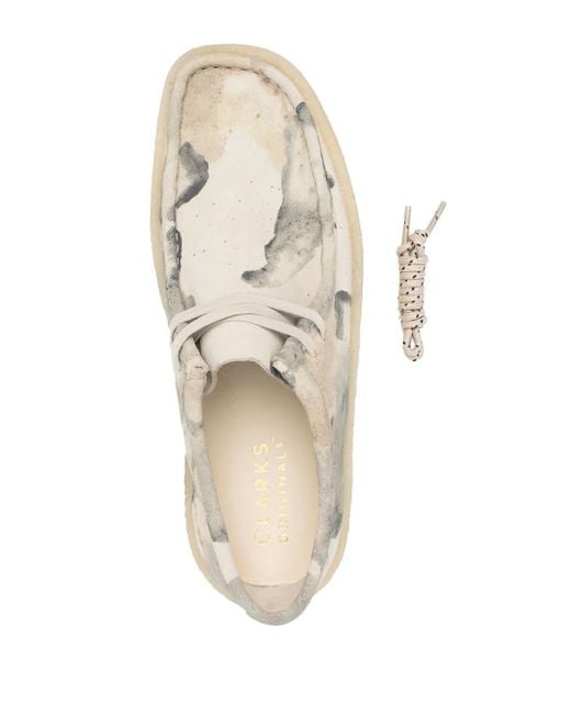 Clarks White Wallabee Ankle Boots for men