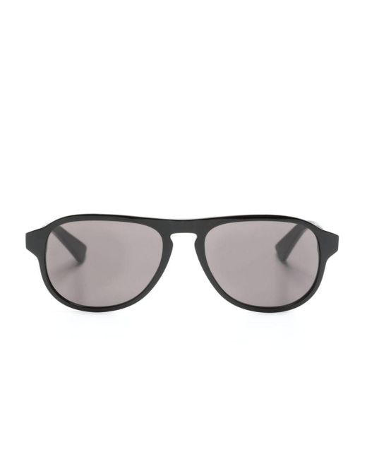 Bottega Veneta Gray Pilot-frame Sunglasses