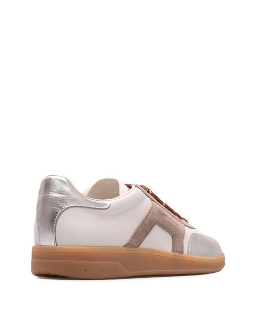Santoni Dbs Oly メタリックレザースニーカー Pink
