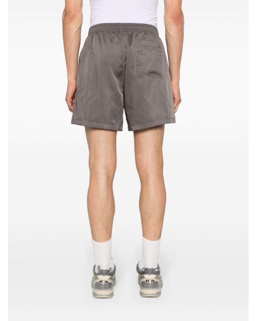 Adidas Gray Sprinter Fashion Recycled-polyester Track Shorts for men
