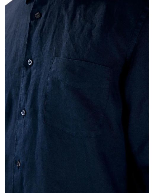Aspesi Blue Chest-Pocket Shirt for men