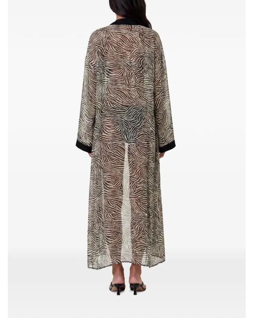 Robe Caftan Lysandra Nicholas en coloris Gray
