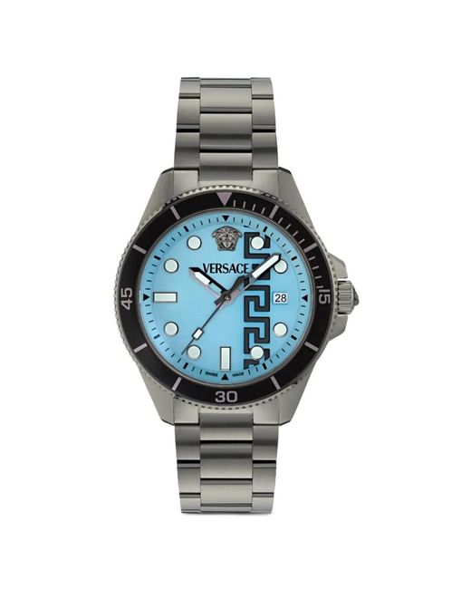 Versace Blue Montre Greca Force 42 Mm for men