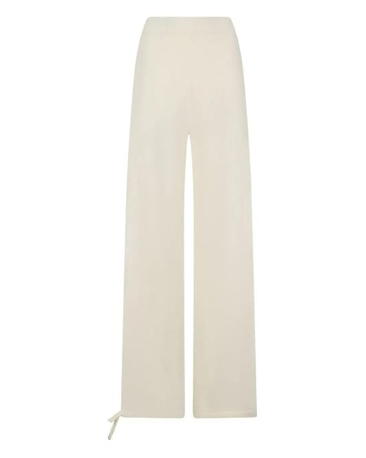 Pantalones con cordones Max Mara de color White