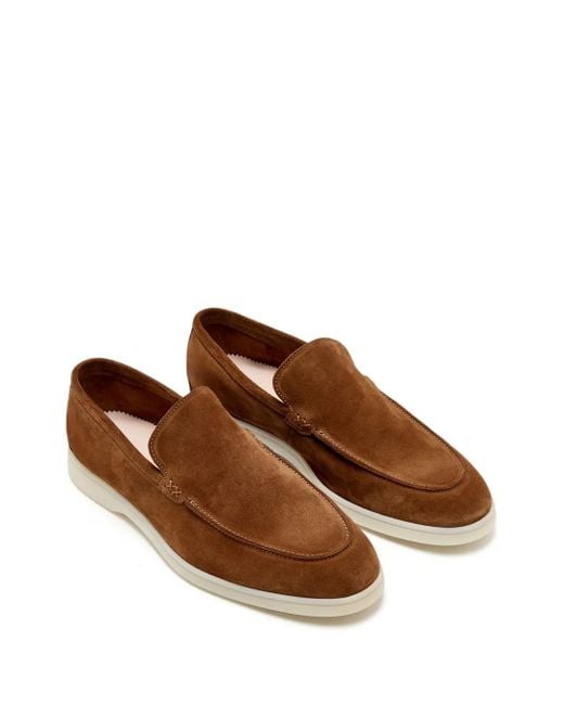 Forsa Brown Suede Loafers for men