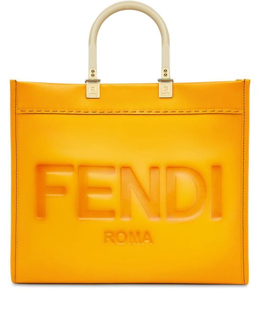 Tote Bags  Fendi Womens Fendi Basket Medium Orange Recycled Plastic Mini- Bag > All Philippines
