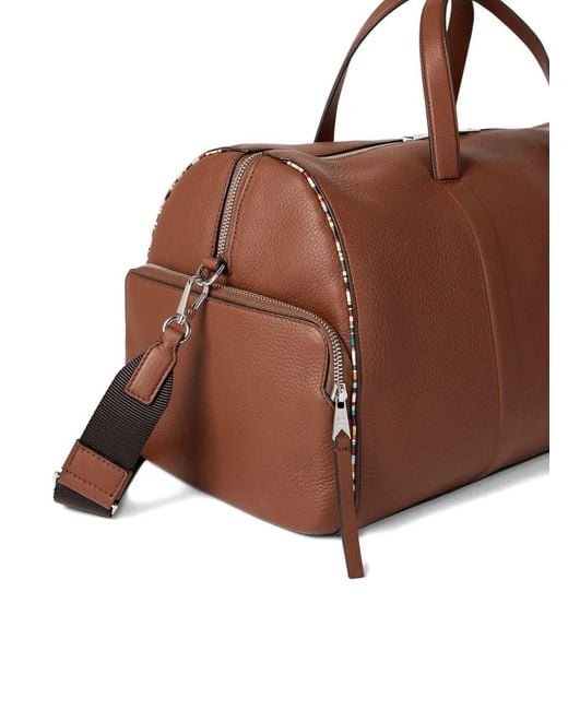 Borsone Con Zip di Paul Smith in Brown da Uomo