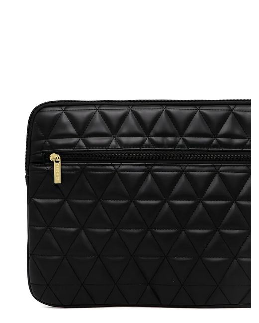 Guess Black Quilted Laptop Case