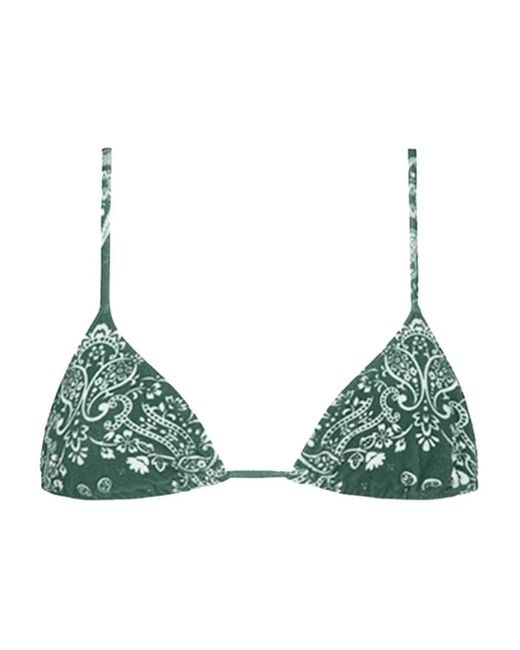 Tropic of C Green Paisley-Print Bikini