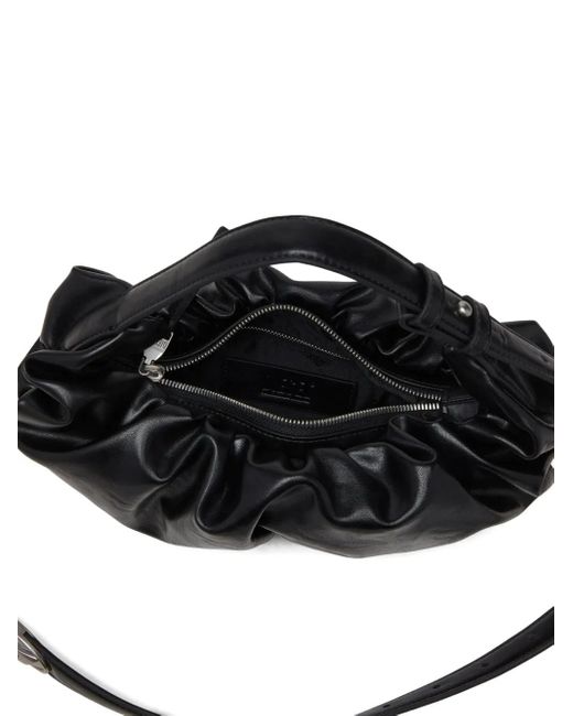 DIESEL Black Grab Small Hobo Bag