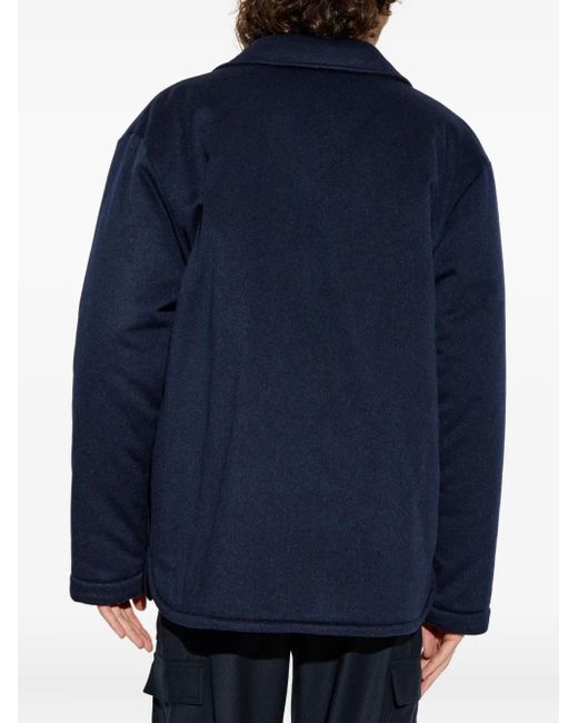 Etro Blue Patch-Pocket Cashmere Jacket for men