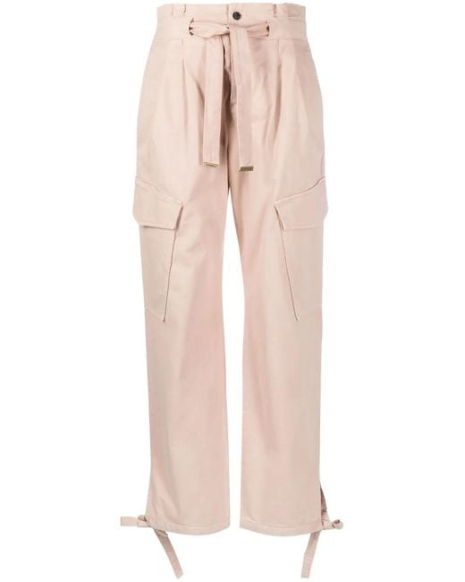 Pinko Pink Wide Leg Trousers