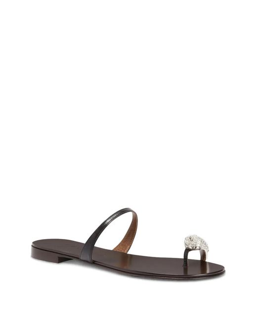 Giuseppe Zanotti White Icon Ring Sandals