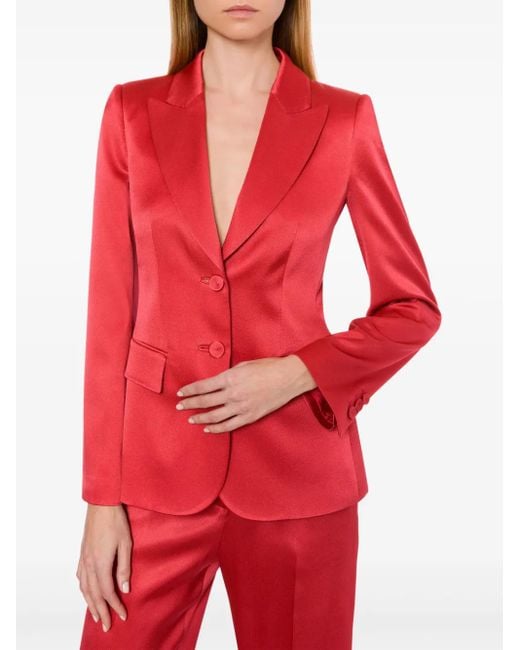 Blazer con botones Alberta Ferretti de color Red