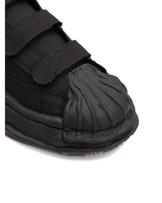 Maison Mihara Yasuhiro Black Blakey Touch-Strap Sneakers