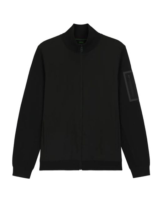 Boss Bomberjacke Mit Reißverschluss in Black für Herren