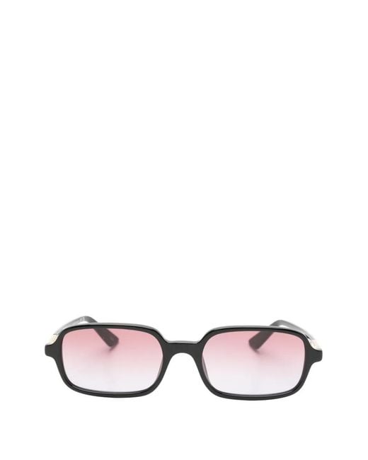 Chloé Black Rectangle-Frame Sunglasses
