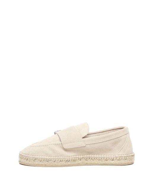 Eleventy Espadrilles aus Wildleder in Natural für Herren