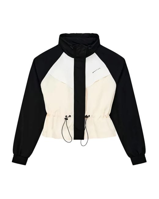 P.E Nation Black Shelter Drawstring Panel Jacket