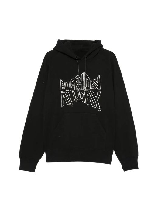 Sacai Black X Geoff Mcfetridge Print Hoodie for men