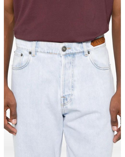 Lanvin White Logo-patch Jeans for men