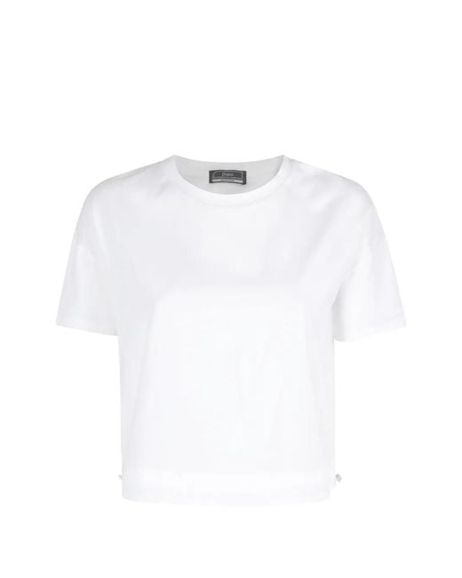 Herno White Bianco Cotton T-Shirt
