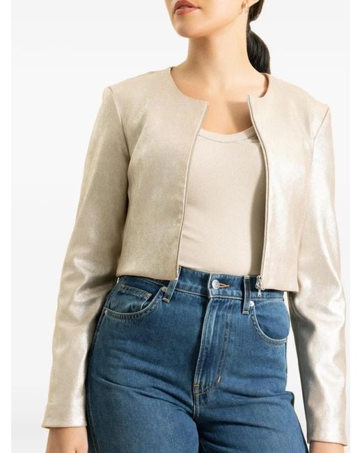 Susan Bender White Leather Jacket
