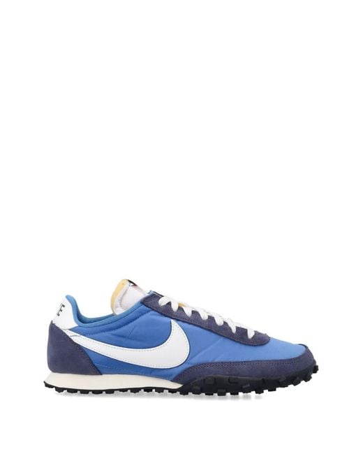 Nike Blue Waffle Racer Lace-Up Suede Sneakers