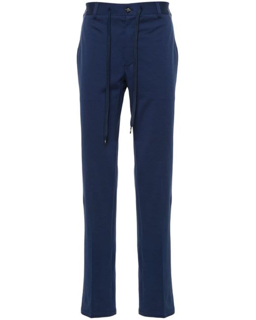 Circolo 1901 Blue Piqué Tapered Trousers for men