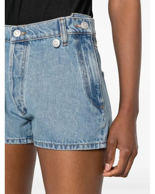 Coperni Blue Light Cotton Denim Shorts