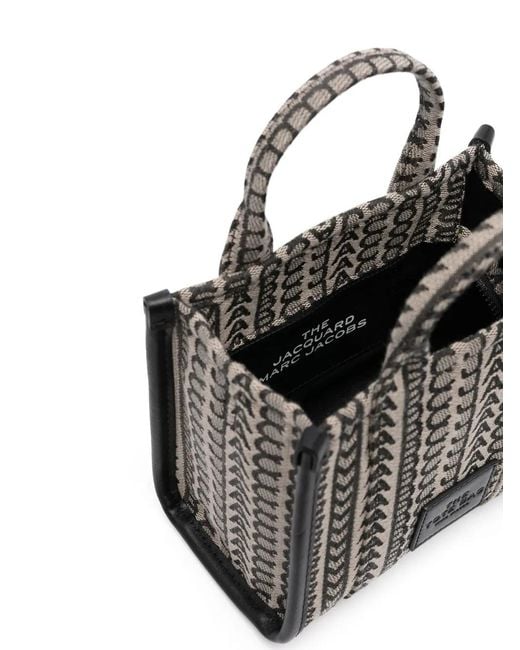 Tote The Mini En Jacquard Con Monograma Marc Jacobs de color Black