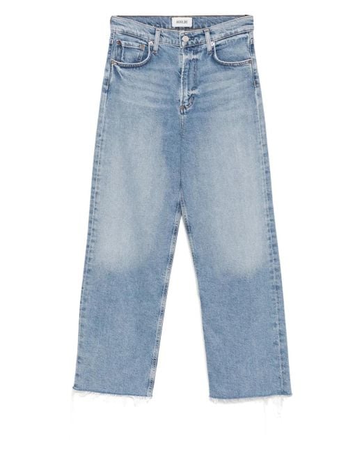 Agolde Blue Ren Wide-Leg Jeans