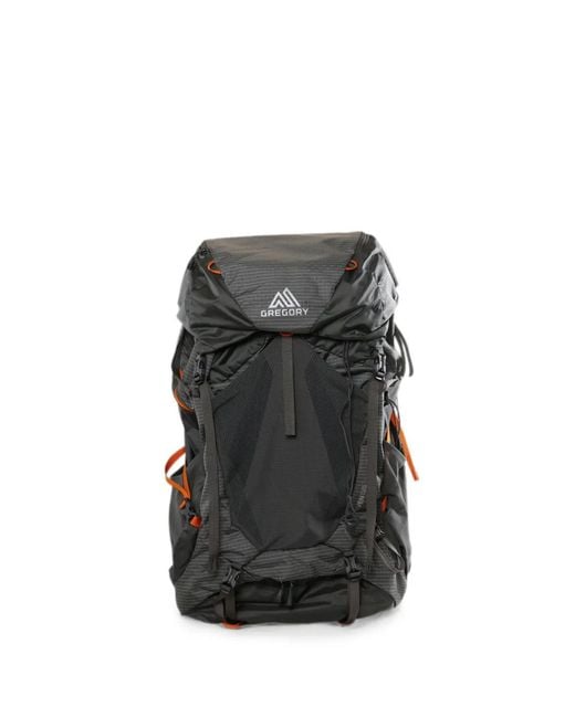 Gregory Black Maven Logo-Print Panelled Backpack