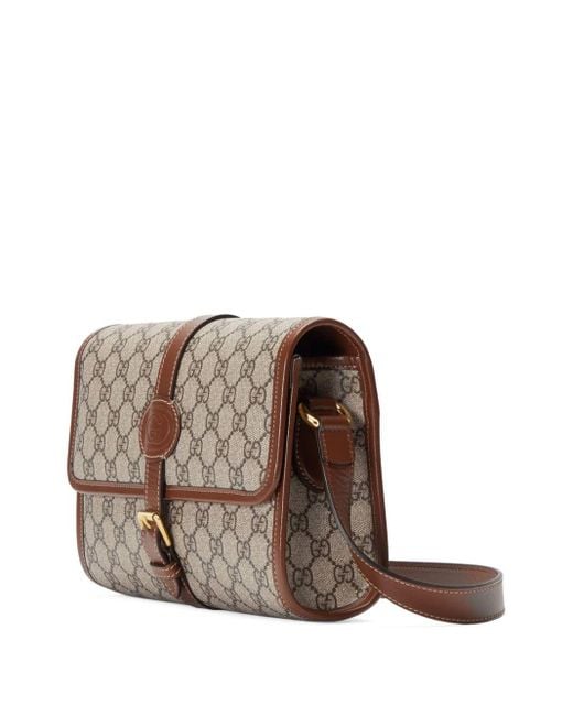 Gucci Brown GG Messenger Bag With Interlocking G for men