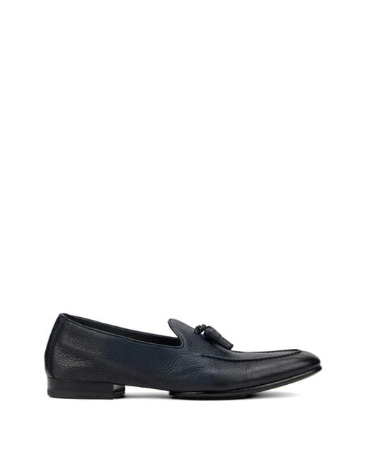 Doucal's Blue Tassel-Detail Loafers for men