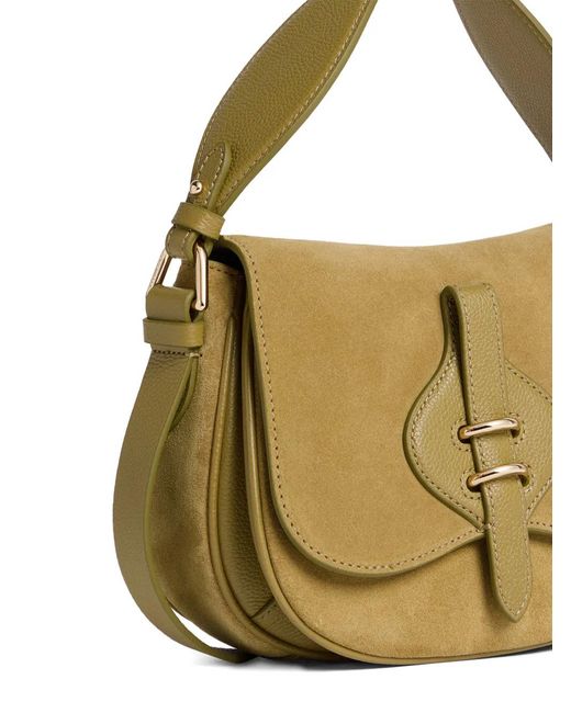 Coccinelle Mavery バックル ショルダーバッグ S Metallic