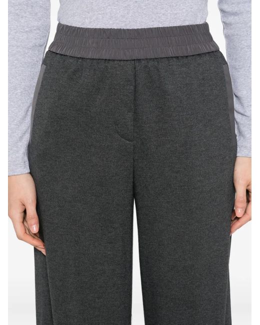 Peserico Trainingsbroek Met Elastische Tailleband in het Gray