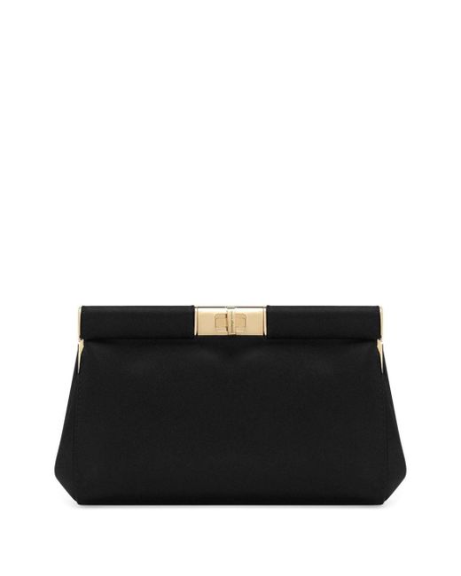 Pochette en cuir Dolce & Gabbana en coloris Black