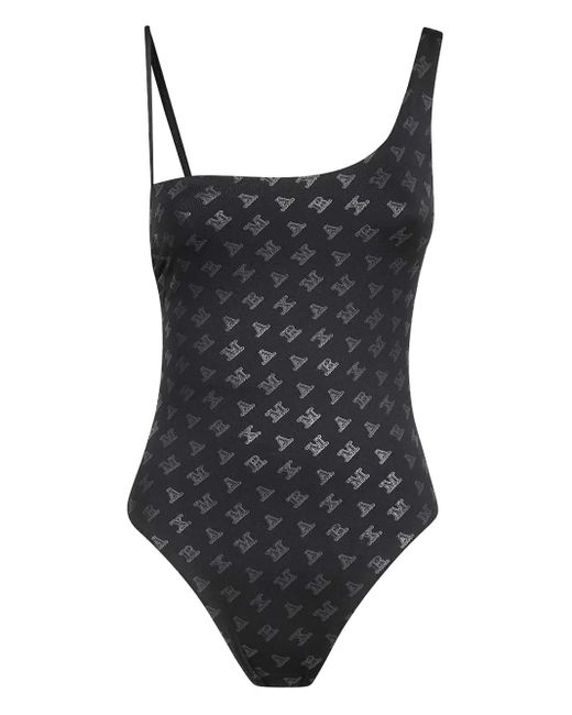 Bañador con logo estampado Max Mara de color Black