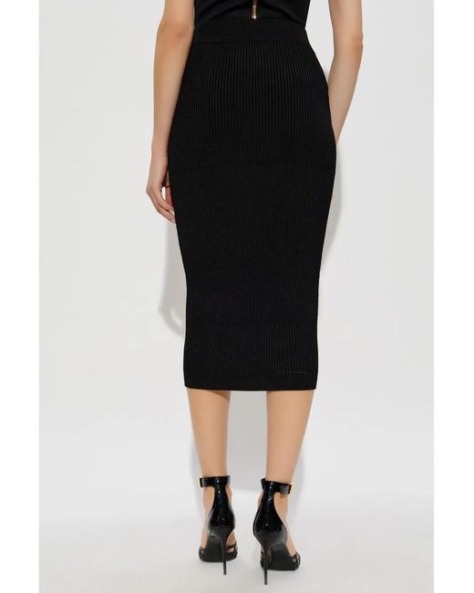 Balmain Black Pencil Skirts