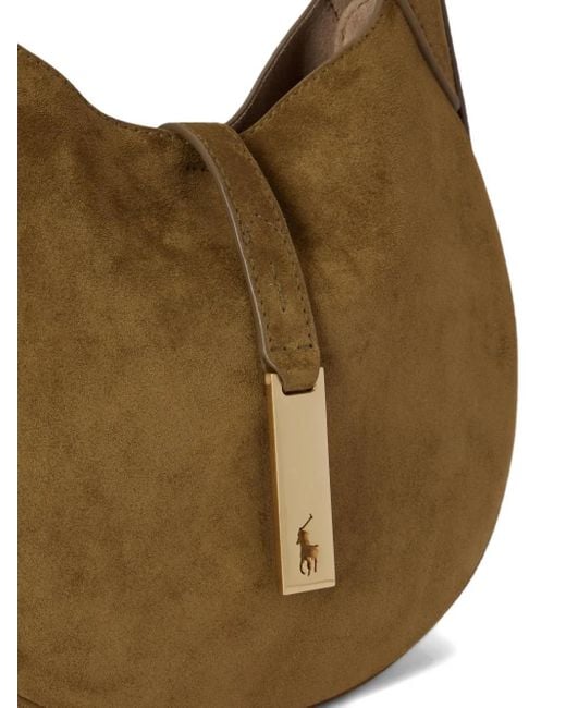 Polo Ralph Lauren Brown Polo Id Pony Small Shoulder Bag