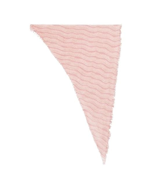 Hemisphere Pink Fringed Scarf